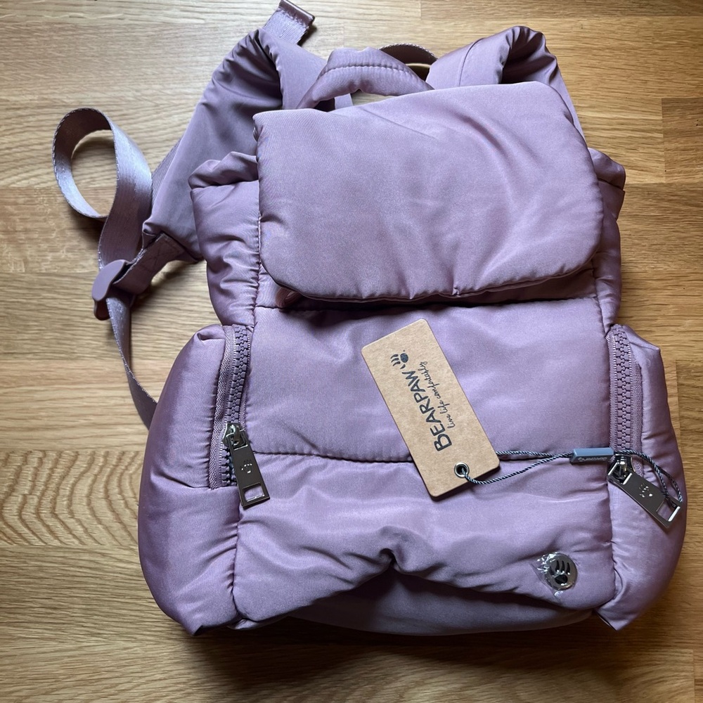 BearPaw mini puffer backpack